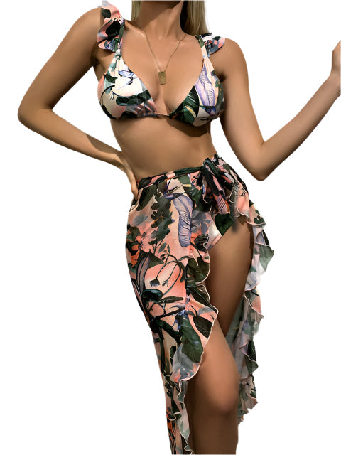 Carmen - Conjunto de bikini de 3 piezas para mujeres