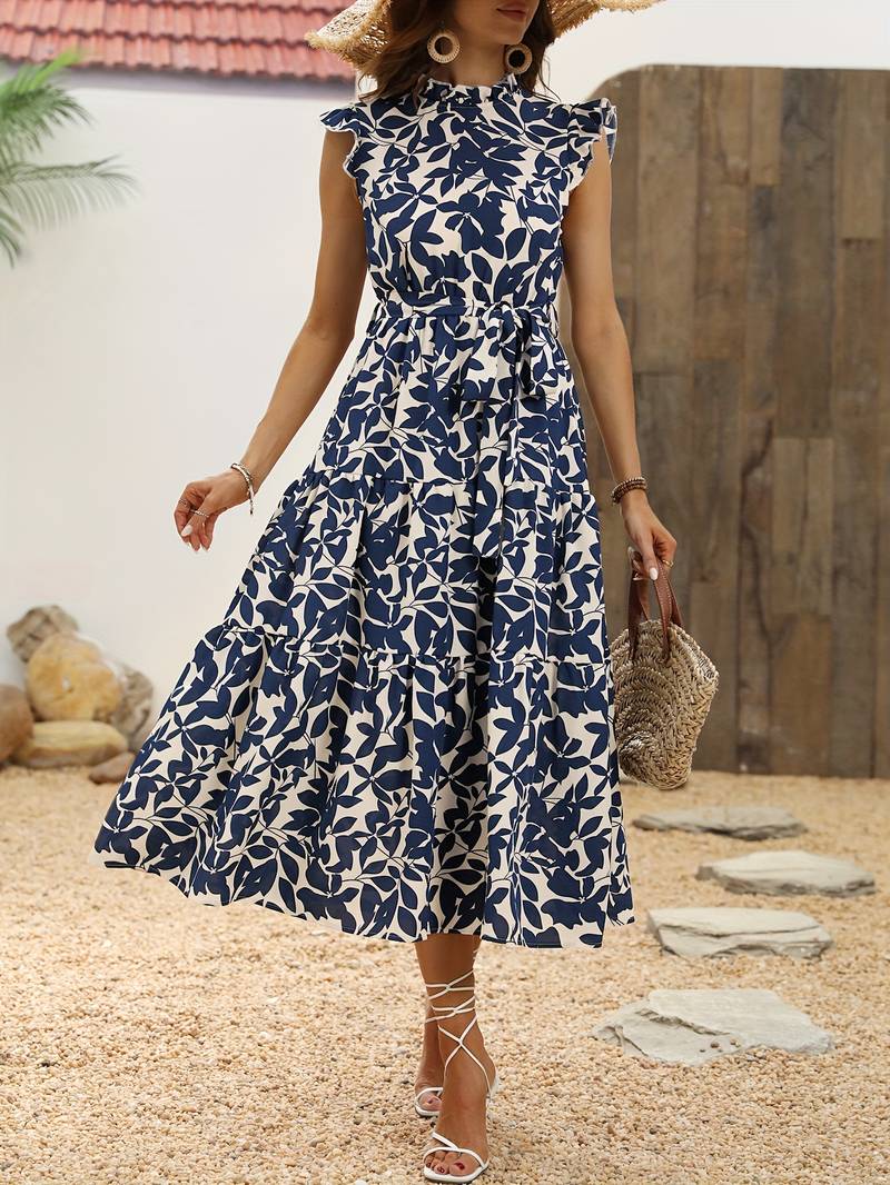 Aurelia – Elegantes Kleid mit Rüschensänen für Frühling und Sommer