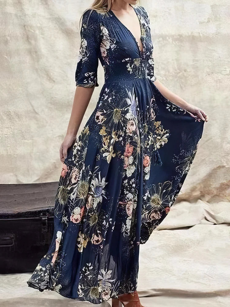 Naomi – Kurzärmliges Kleid mit Rüschen