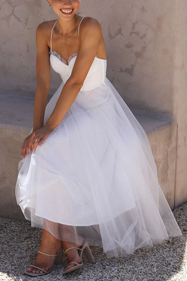 Laura - Elegantes Maxikleid ohne Rücken