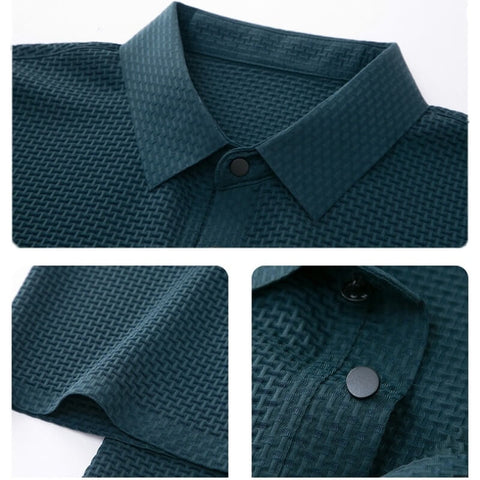 Ashton - Luxuriöses Poloshirt mit Textur