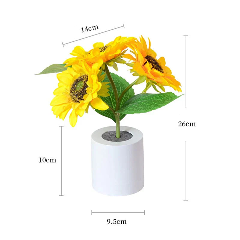 Florentia - Beleuchtete Blumenlampe