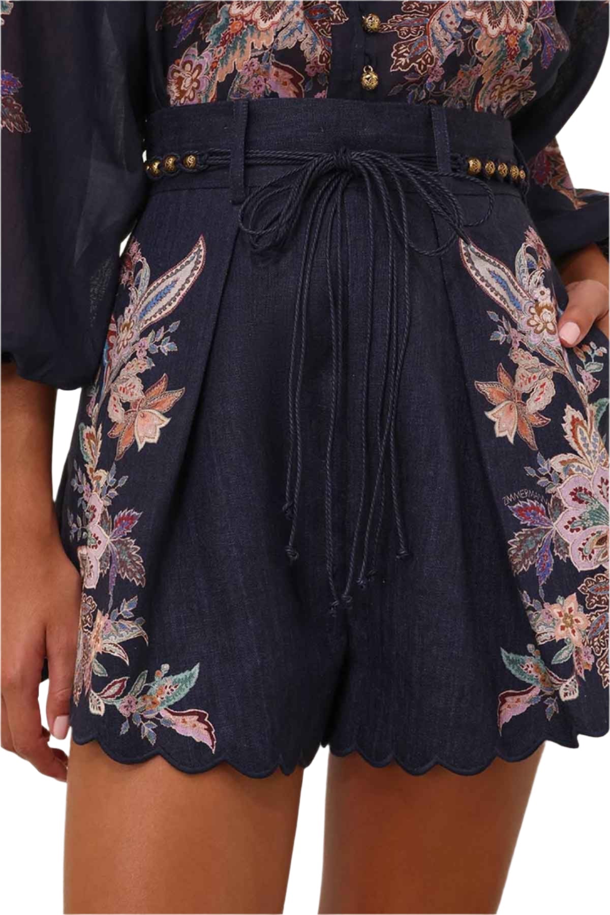 Renee - Breezy Duo: Luftige Bluse und Shorts-Set