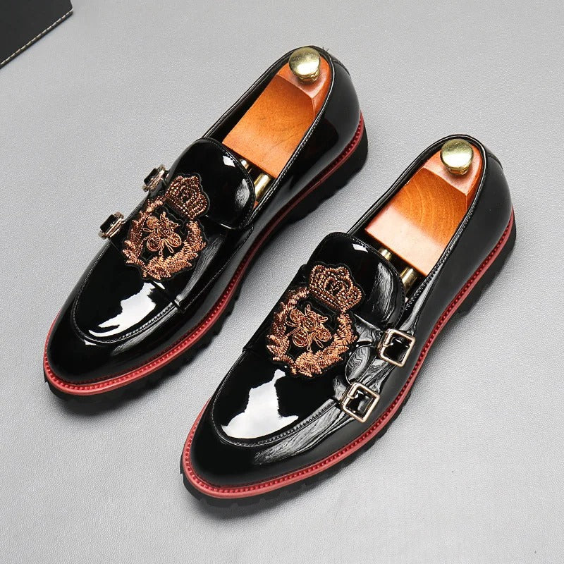Marco - Elegante Loafers mit doppelter Metallspange