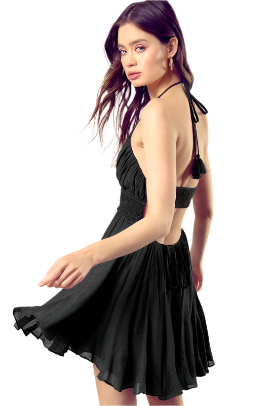 Eliza - Spitzenbesetztes Rygkleid mit Kordelzug
