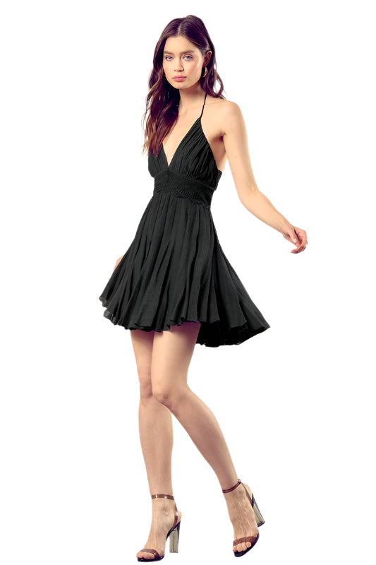 Eliza - Spitzenbesetztes Rygkleid mit Kordelzug