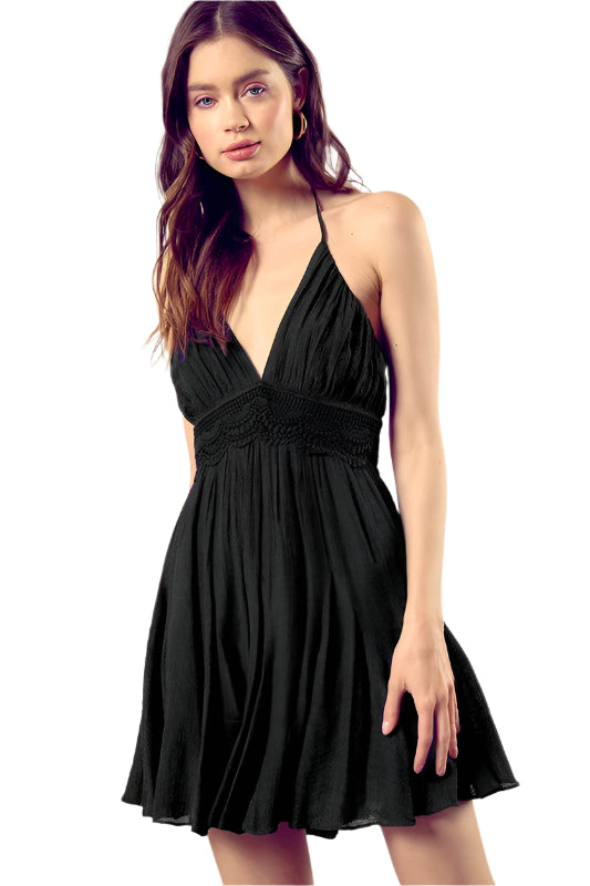 Eliza - Spitzenbesetztes Rygkleid mit Kordelzug