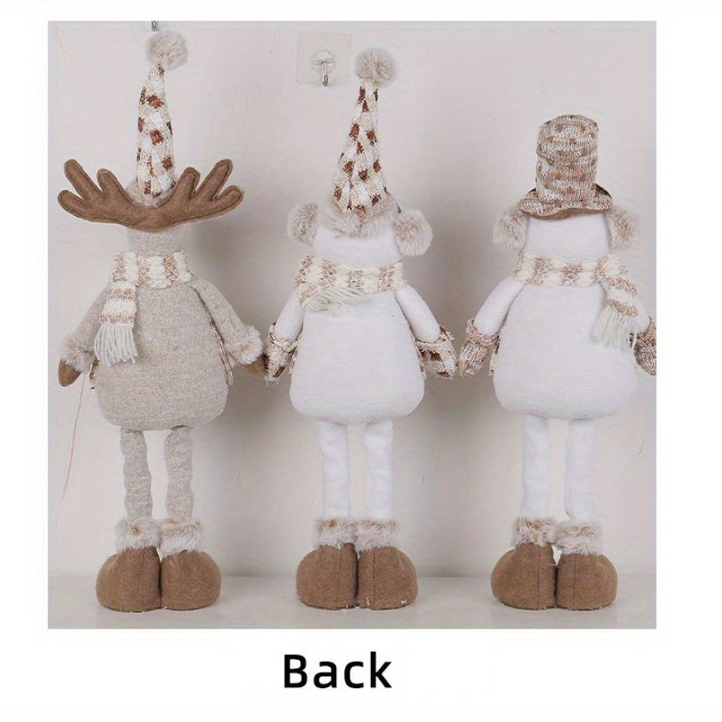 Urlaub | Sammelset Weihnachts-Schneemann und Rentierpuppe
