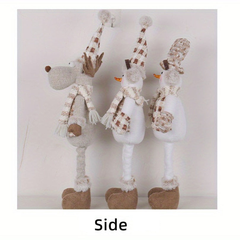 Urlaub | Sammelset Weihnachts-Schneemann und Rentierpuppe