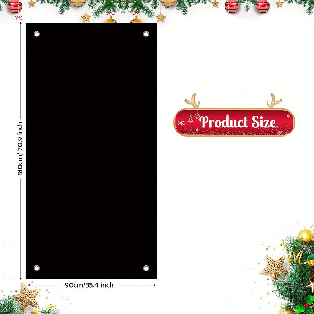 Couronne de bonhomme de neige en polyester festif – Décoration de porte de fête ludique