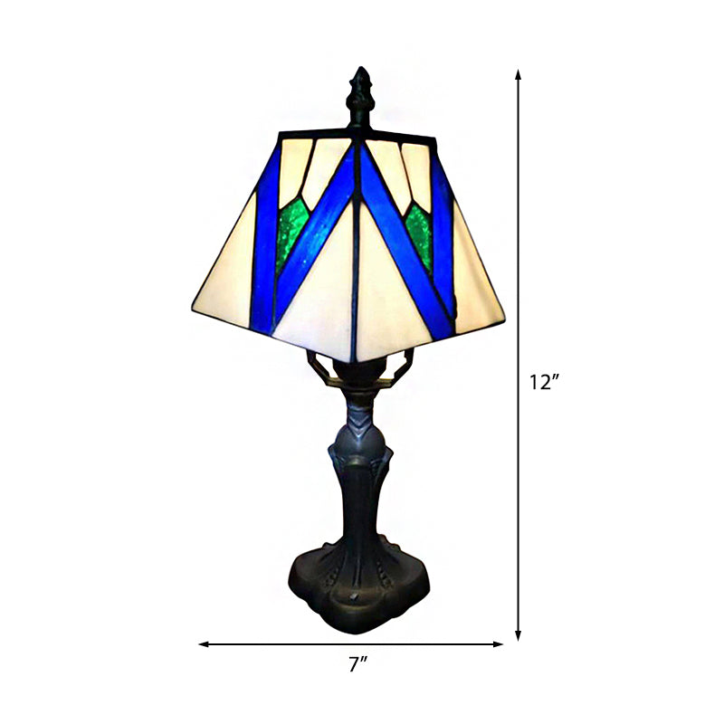 Lustria – Vintage-inspirierte Tiffany-Glas-Schreibtischlampe