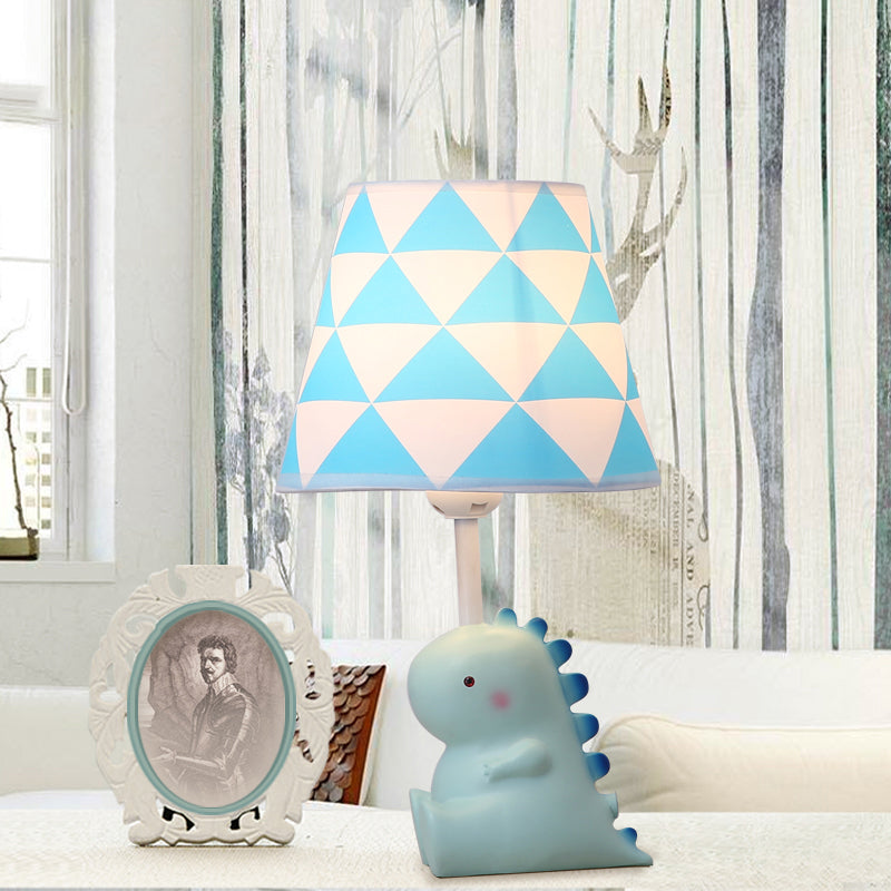 BabyDino – Lustige blaue Dinosaurier Schreibtischlampe für Kinder