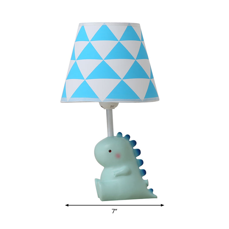 BabyDino – Lustige blaue Dinosaurier Schreibtischlampe für Kinder