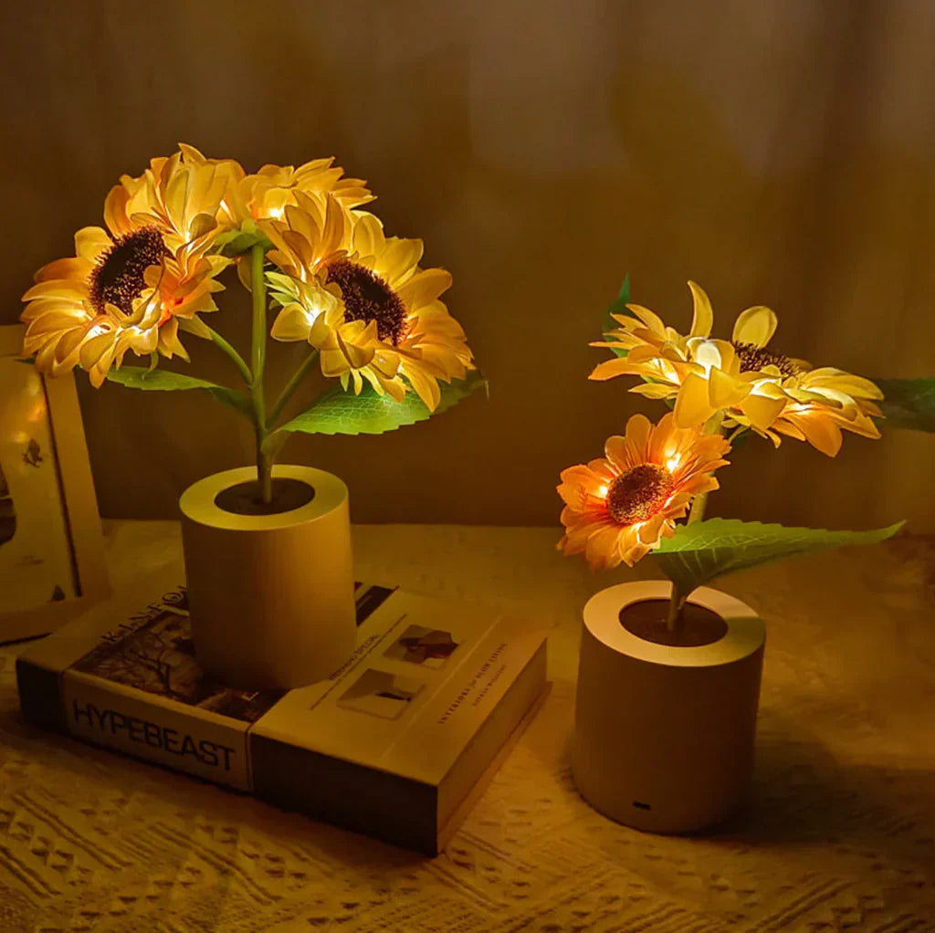 Florentia - Beleuchtete Blumenlampe