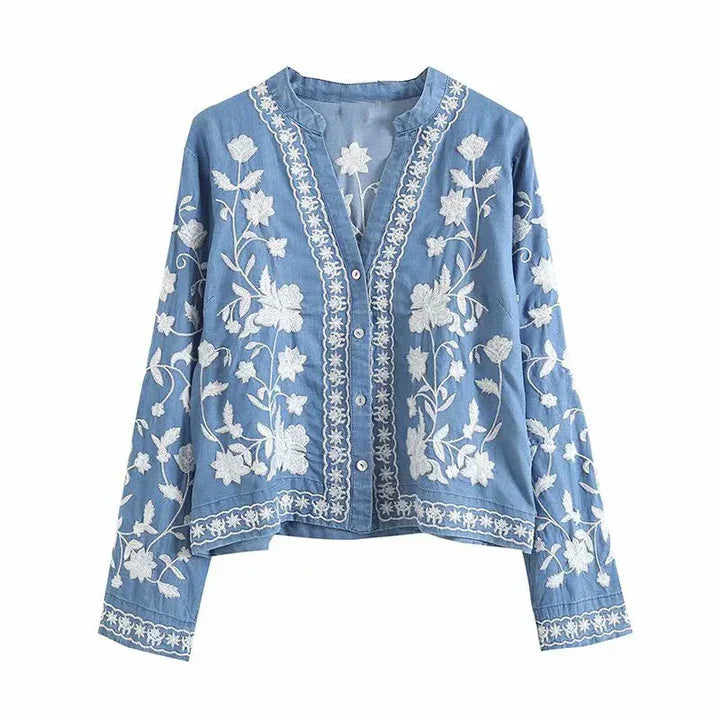 Zelma - Boho-bestickte Jacke