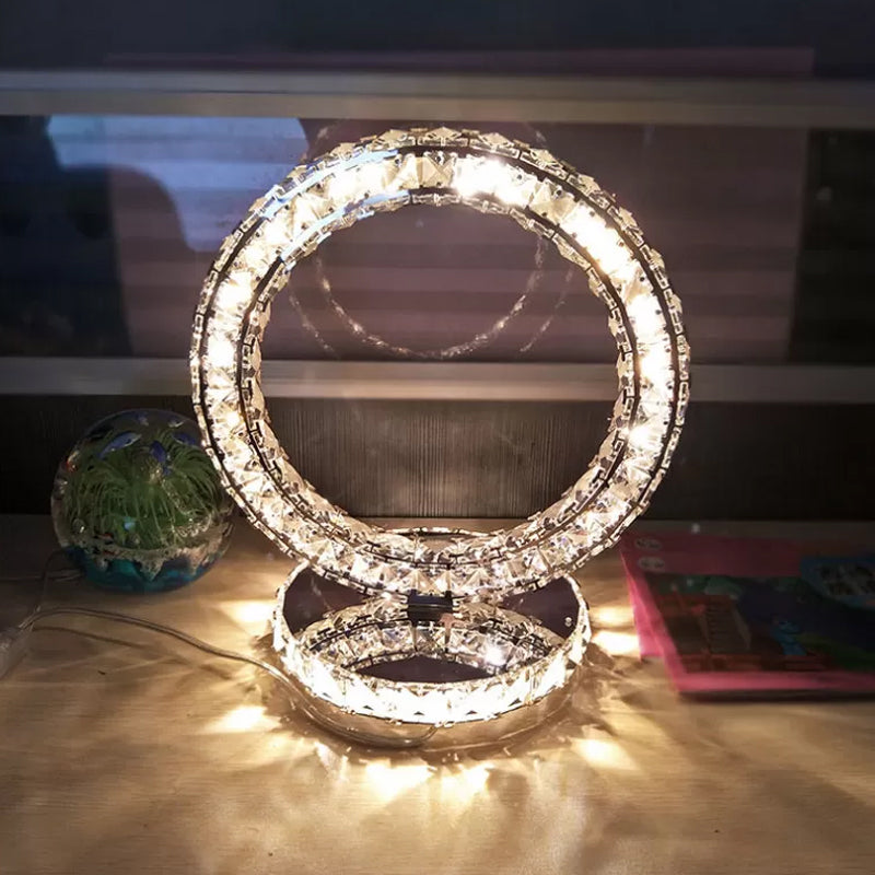 Auralis - Kristallbeschichtete LED Nachttischlampe