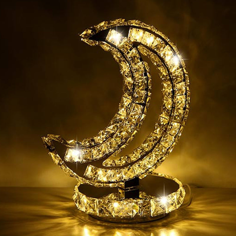 Auralis - Kristallbeschichtete LED Nachttischlampe
