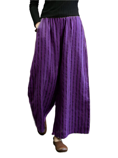 Shelly - Gestreifte Hosen mit weitem Bein