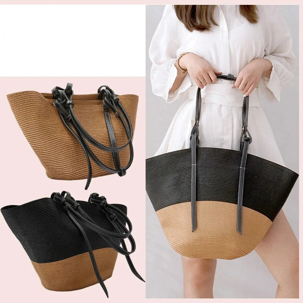 Frederica - Vielseitige Strandtasche aus Stroh