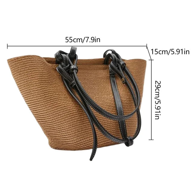 Frederica - Vielseitige Strandtasche aus Stroh