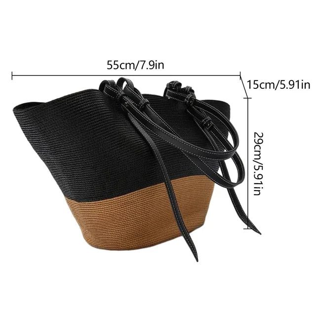 Frederica - Vielseitige Strandtasche aus Stroh