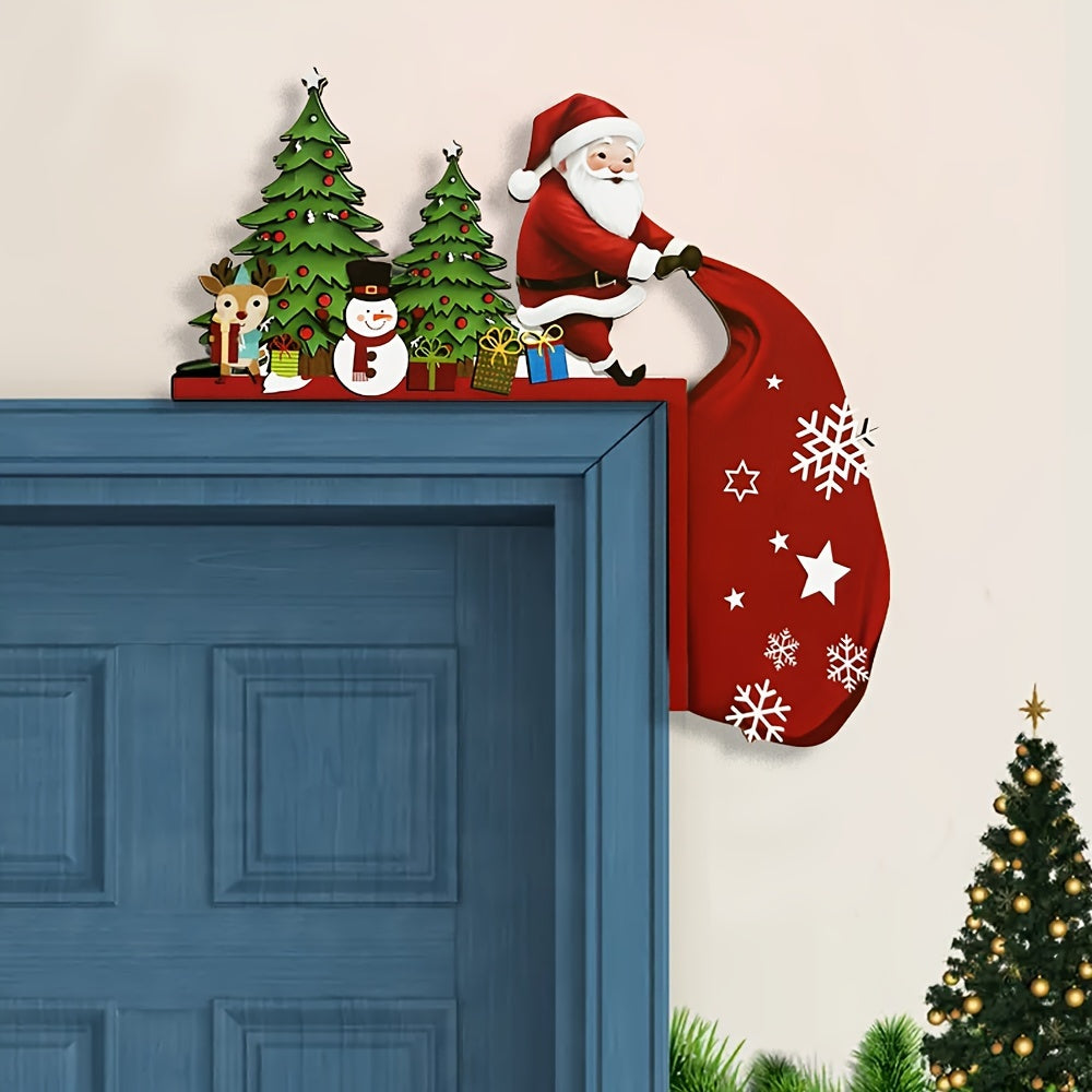 Woodland | Vintage Holz Weihnachten Tür Ecke Dekoration
