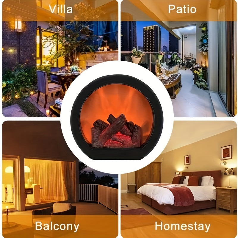 GlowHearth – Runder Tischkamin mit realistischen LED-Flammen