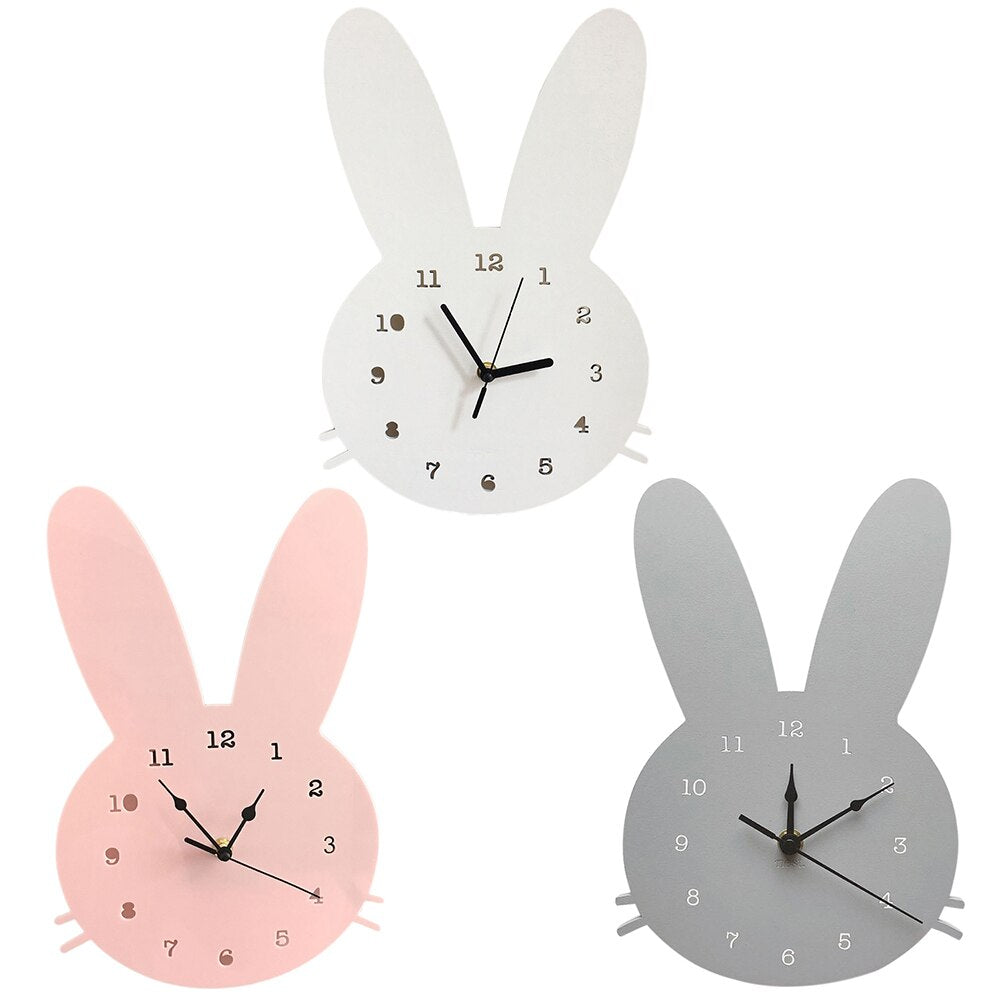 HopTock - Schönes Kaninchen-Wanduhr für Spielplätze