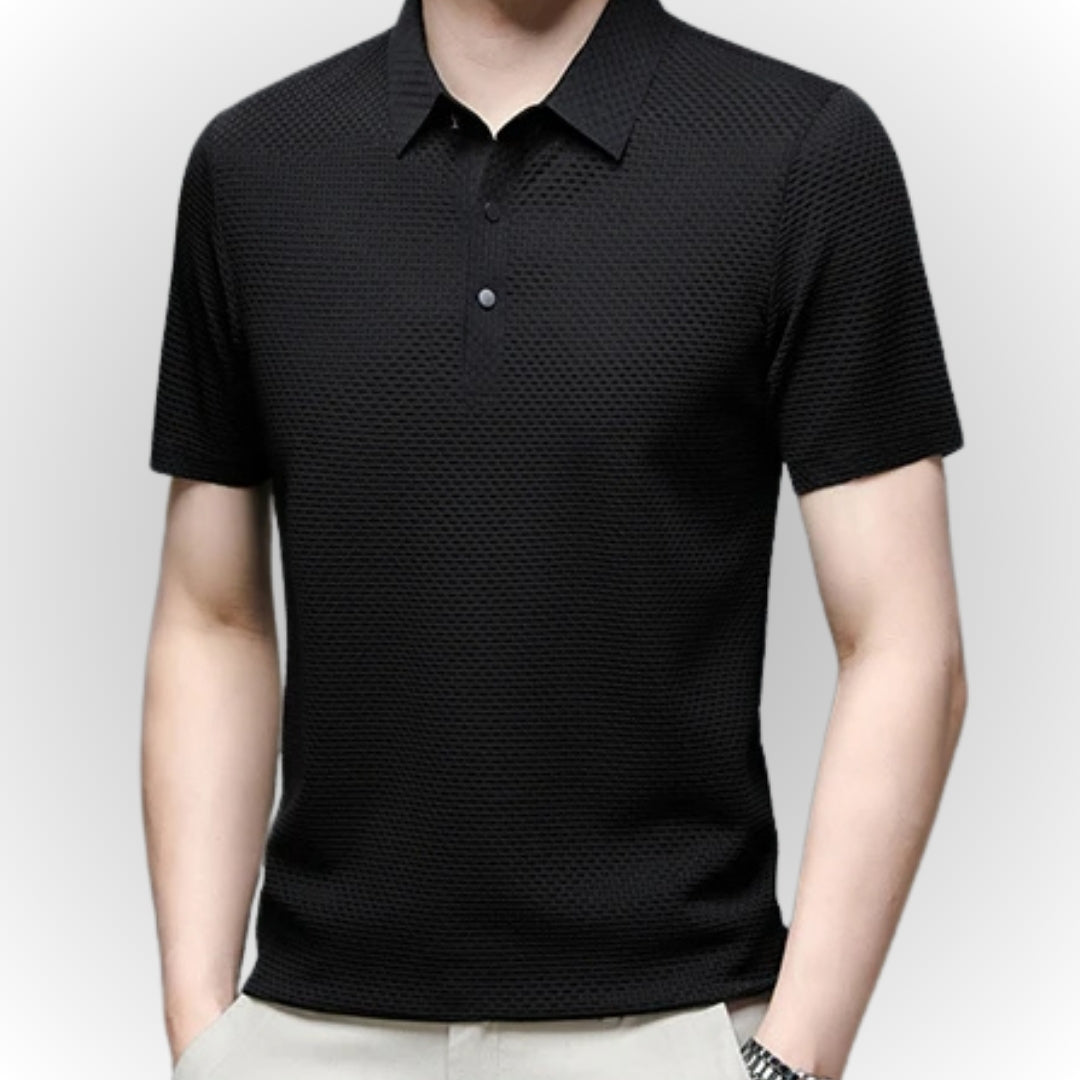 Ashton - Luxuriöses Poloshirt mit Textur
