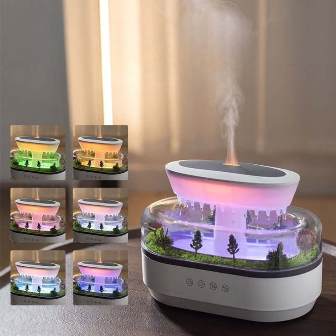 MistHaven – Naturinspirierten Diffuser mit beruhigendem Nebel und ambientem Licht