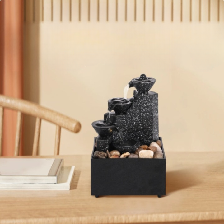 ZenRipple – Anspruchsvoller Tischbrunnen zur Beruhigung und Zentrierung Ihres Geistes