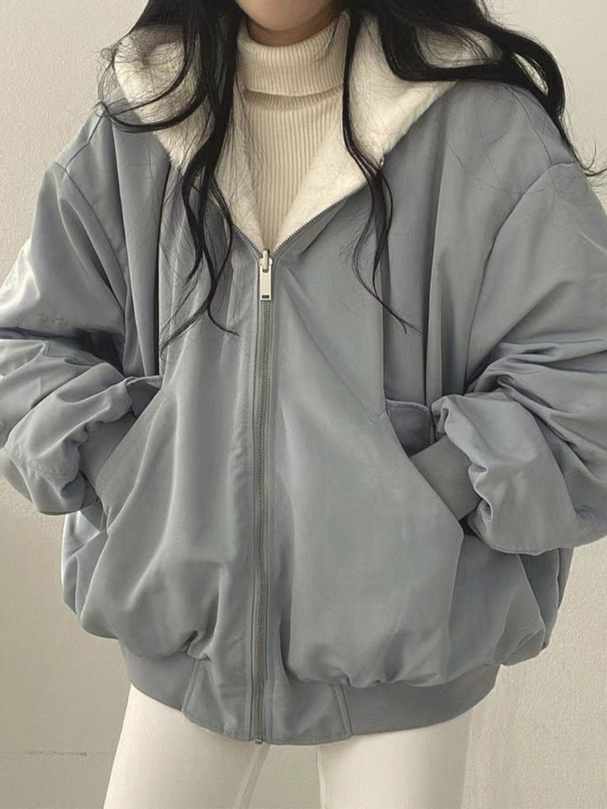 Helene - Bequeme agile Fleecejacke mit Kapuze