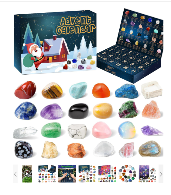Ava Crystal Adventskalender mit Edelsteinen