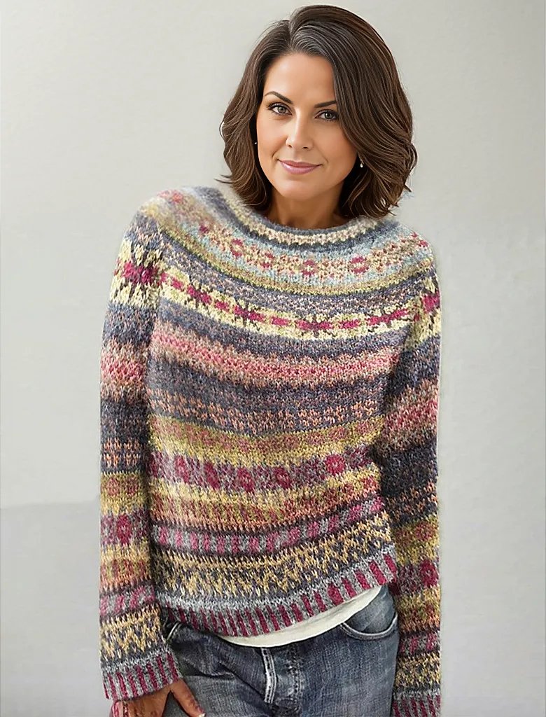 Hannah – Pullover mit luxuriösem Aufdruck