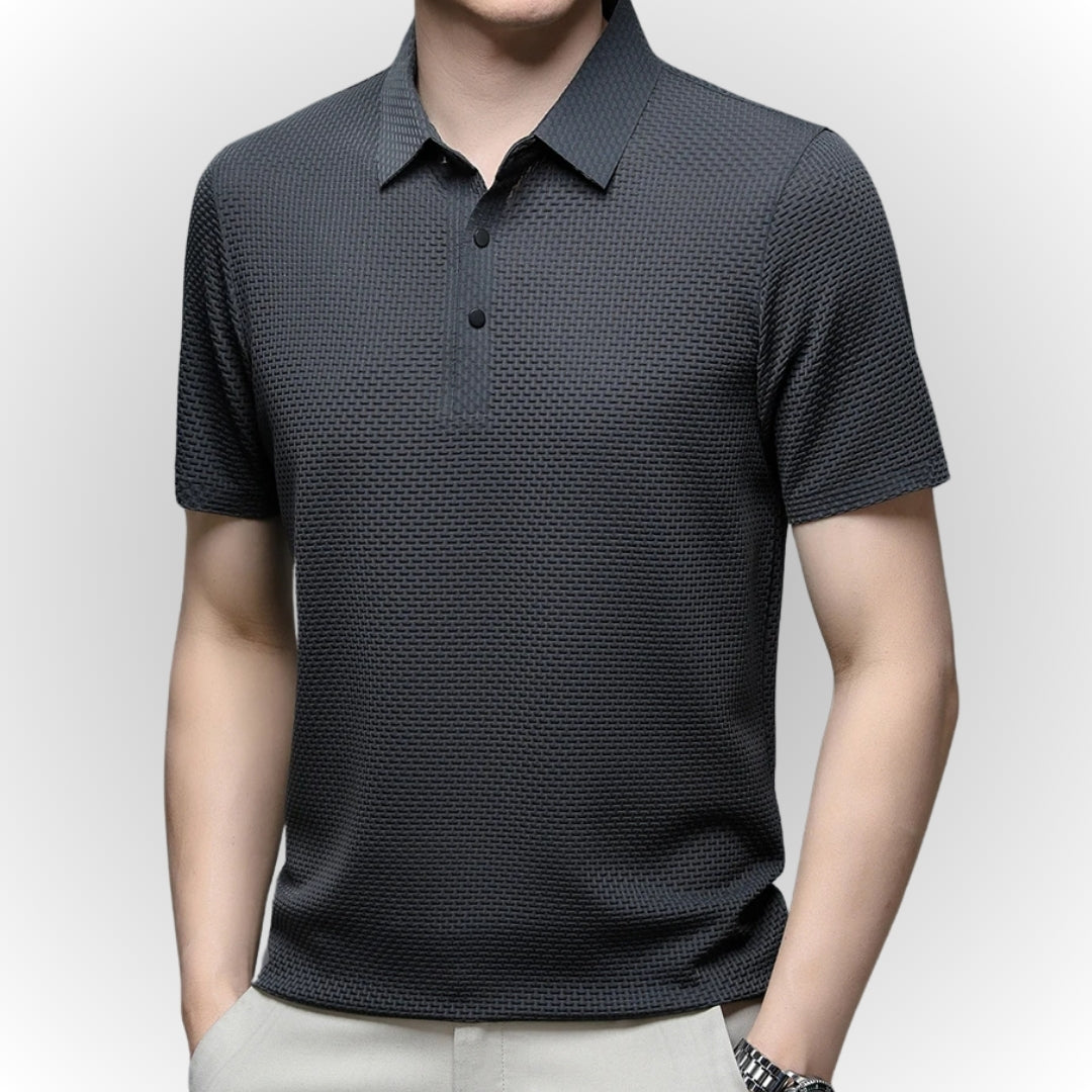 Ashton - Luxuriöses Poloshirt mit Textur