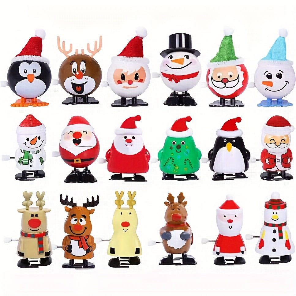 5 Stück Mini Aufziehhart Weihnachtsspielzeug