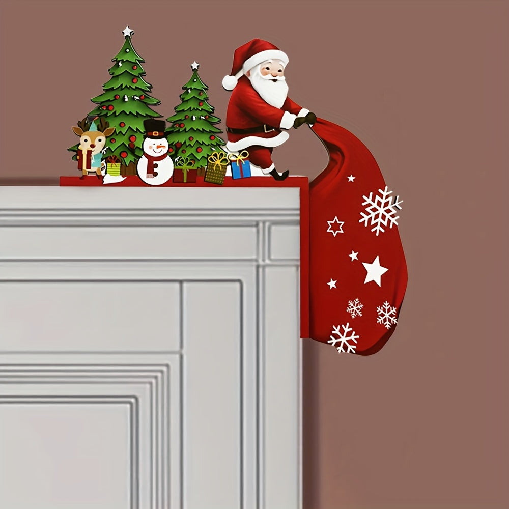 Woodland | Vintage Holz Weihnachten Tür Ecke Dekoration