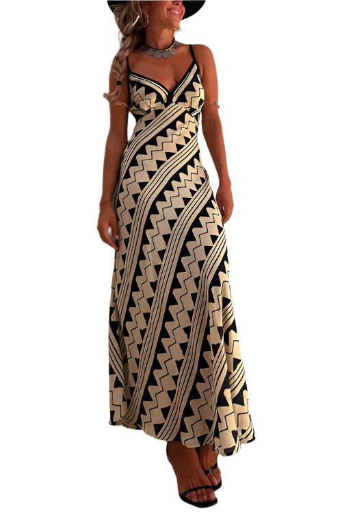 Rosemary - Kleid mit lebendigem ethnischem Muster