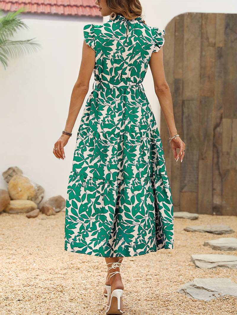 Aurelia – Elegantes Kleid mit Rüschensänen für Frühling und Sommer