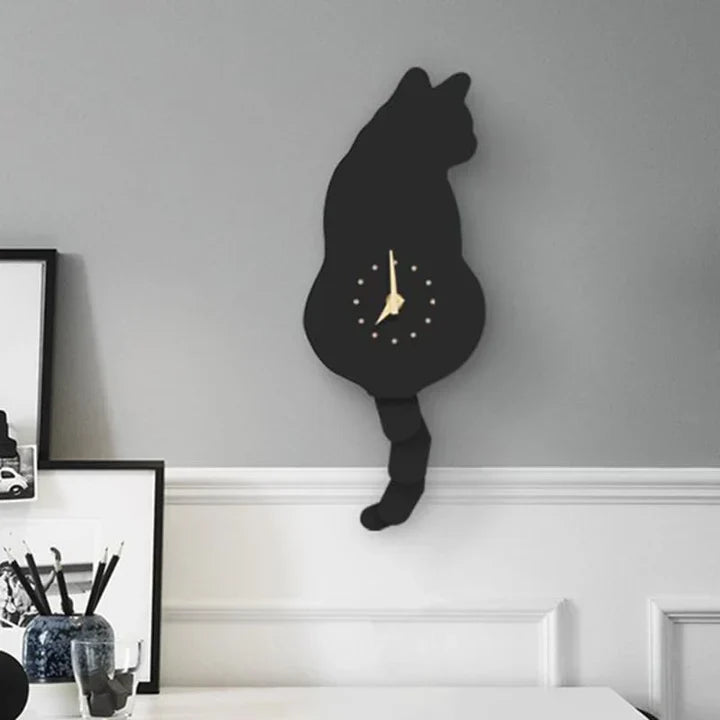 FelineTime – Eine originelle Uhr mit Katzenmotiv und einer schönen, wackelnden Schwanzbewegung