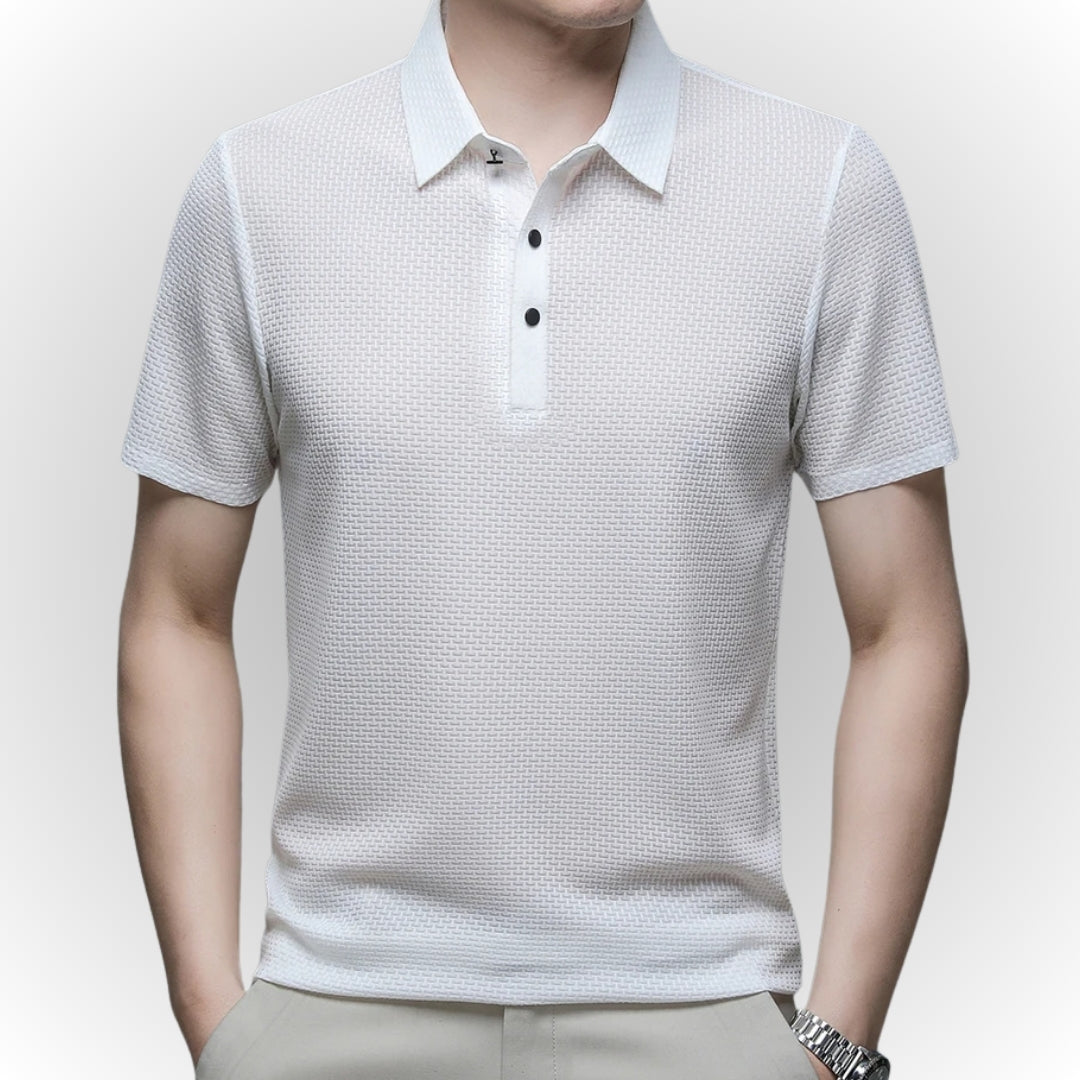 Ashton - Luxuriöses Poloshirt mit Textur