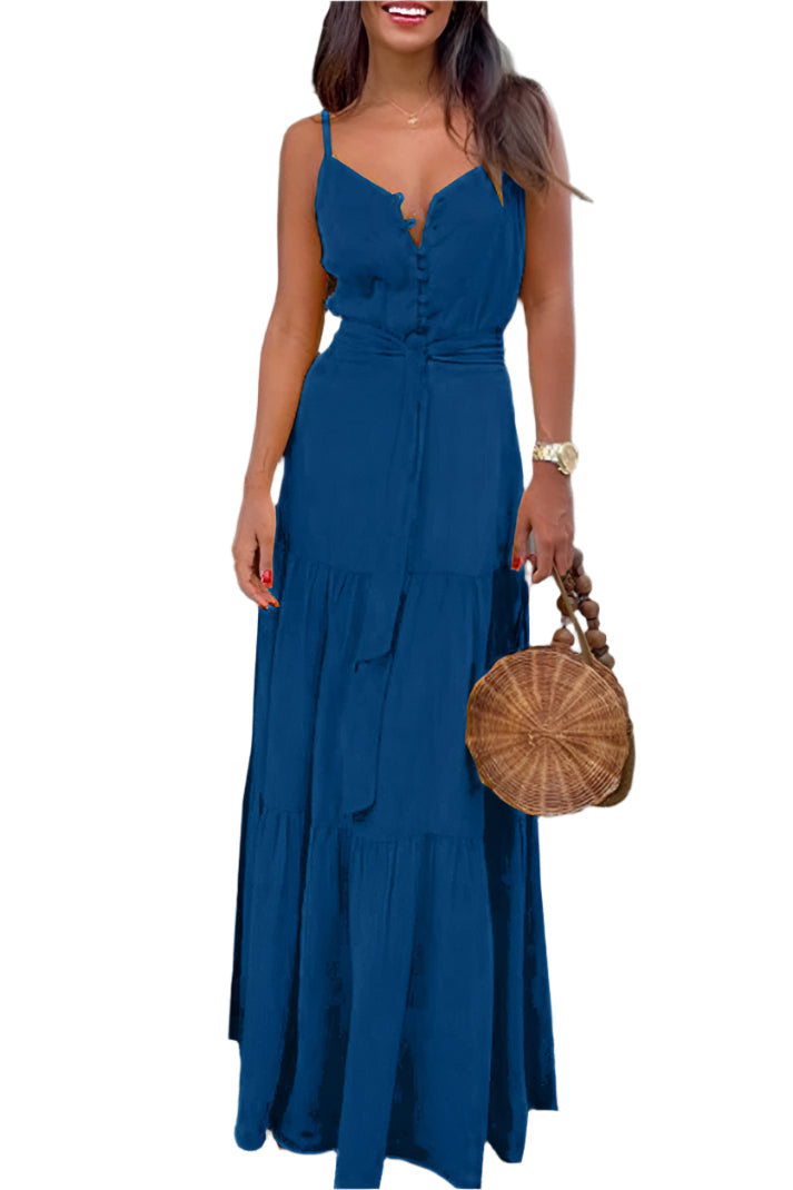 Caroline - Trendy gewöhnliches V-Ausschnitt Wickelkleid