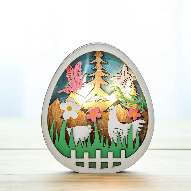 EasterGlow – Leuchtende laggedrehte Hasenfiguren mit sanften LED-Elementen