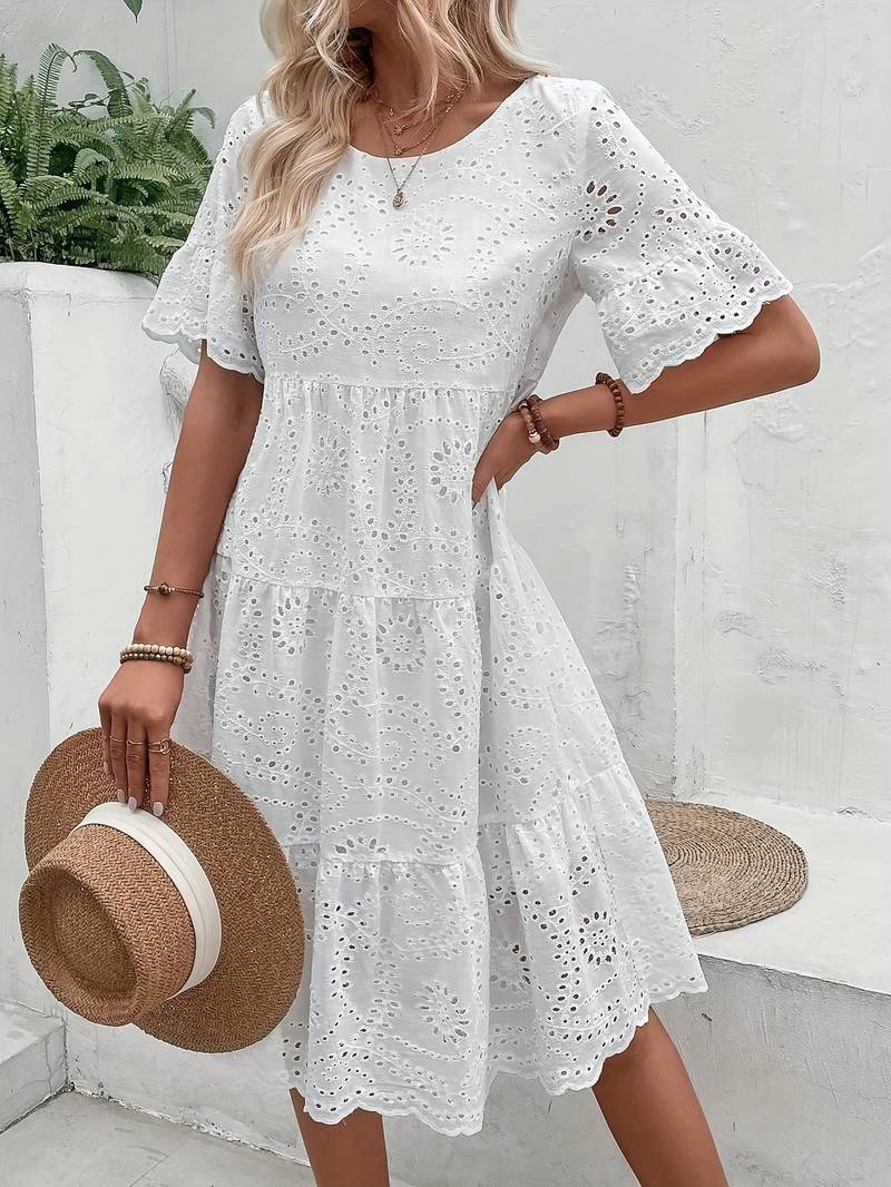 Dahlie – Lässiges kurzärmeliges Kleid