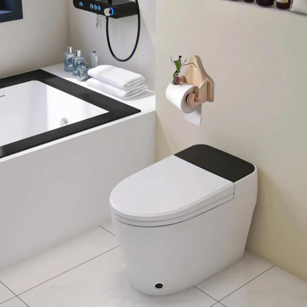 FroggyCycle - Spielerischer Frosch Einrad Toilettenpapierhalter