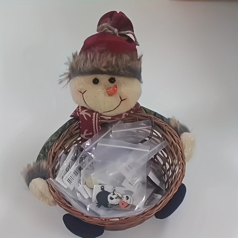 Poupée de Noël | Panier de bonbons Décoration festive des fêtes
