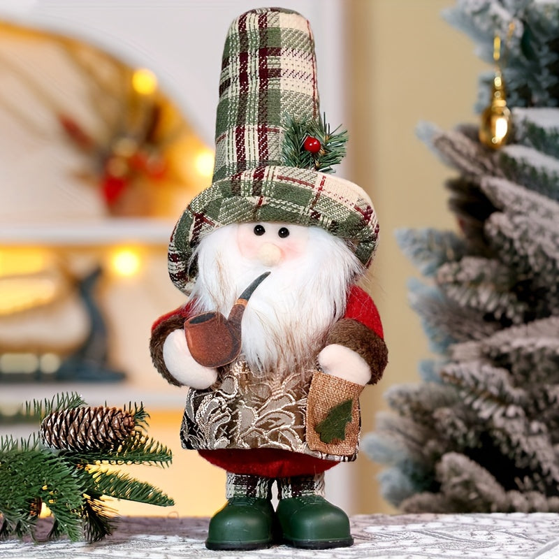 Vintage Karo Santa Claus & Schneemann Figurine!