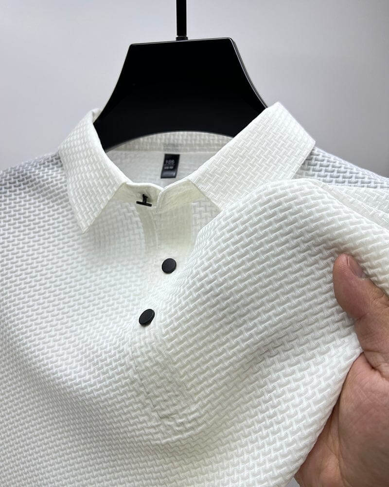 Ashton - Luxuriöses Poloshirt mit Textur