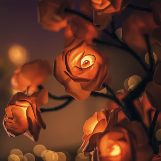 BloomVerve - Strahlende Rosenlampe