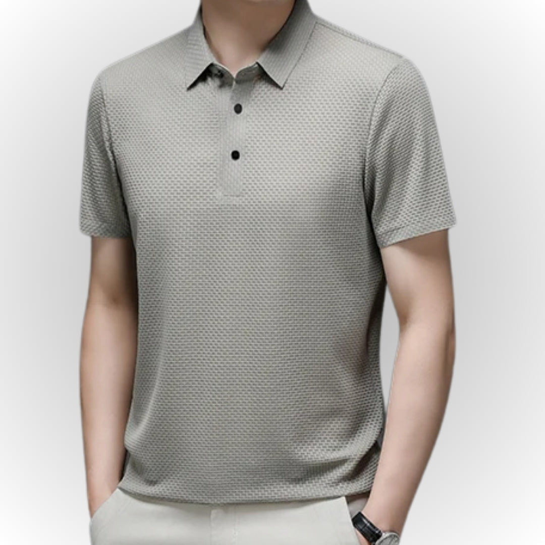 Ashton - Luxuriöses Poloshirt mit Textur
